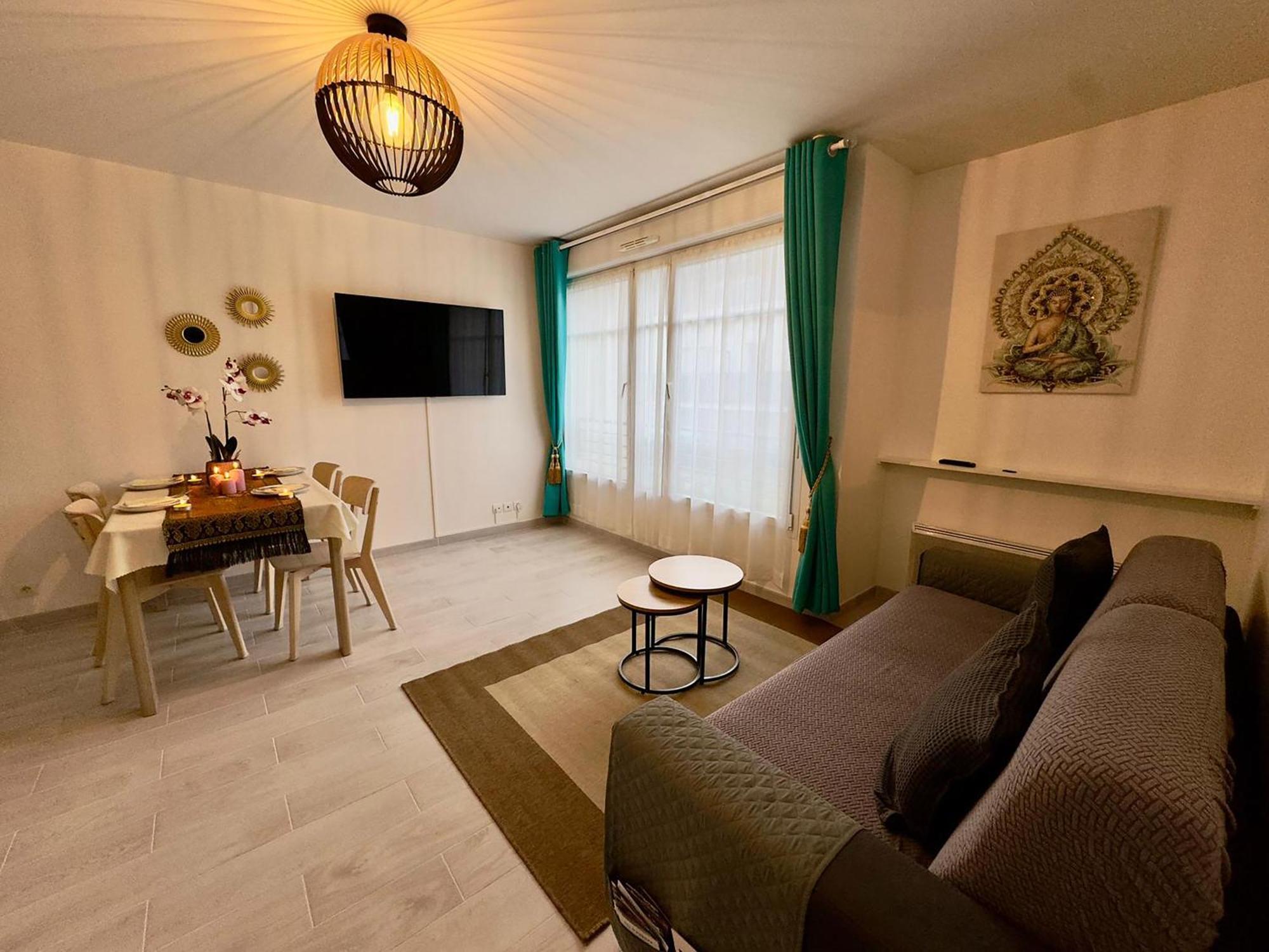 Appartement Magnolia 40M2, Parking Et Wifi Gratuit Montevrain Luaran gambar